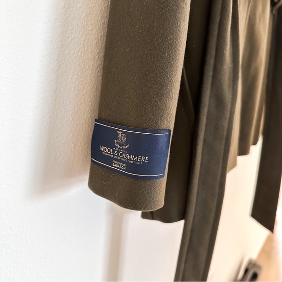 Aritzia Babaton Wool Cashmere Connor Coat Olive Green Short XXS - Picture 9 of 9